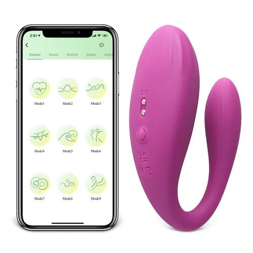 ויברטור זוגי חכם עם שליטה באפליקציה Dual Luv