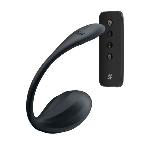ביצת רטט עם אפליקציה ושלט Ribbed Petal סטיספייר