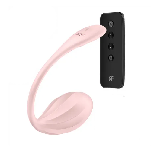ביצת רטט עם אפליקציה ושלט Ribbed Petal סטיספייר