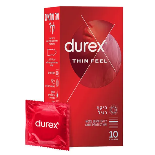 דורקס THIN FEEL  קונדומים דקים להגברת התחושה