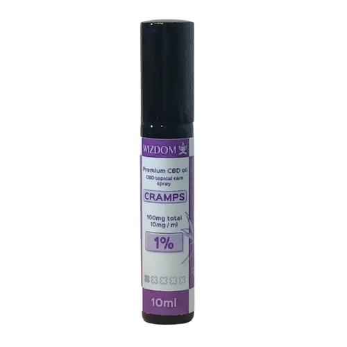 תרסיס שמן CBD  לעיסוי WIZDOM CRAMPS