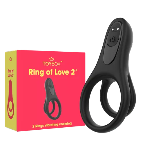 טבעת רטט כפולה Ring of Love 2
