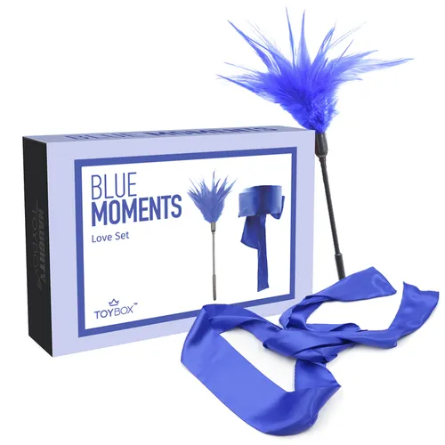סט נוצת דיגדוג וכיסוי עיניים Blue Moments