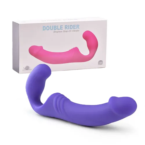 ויברטור סטרפ־און זוגי ללא רצועות Double Rider