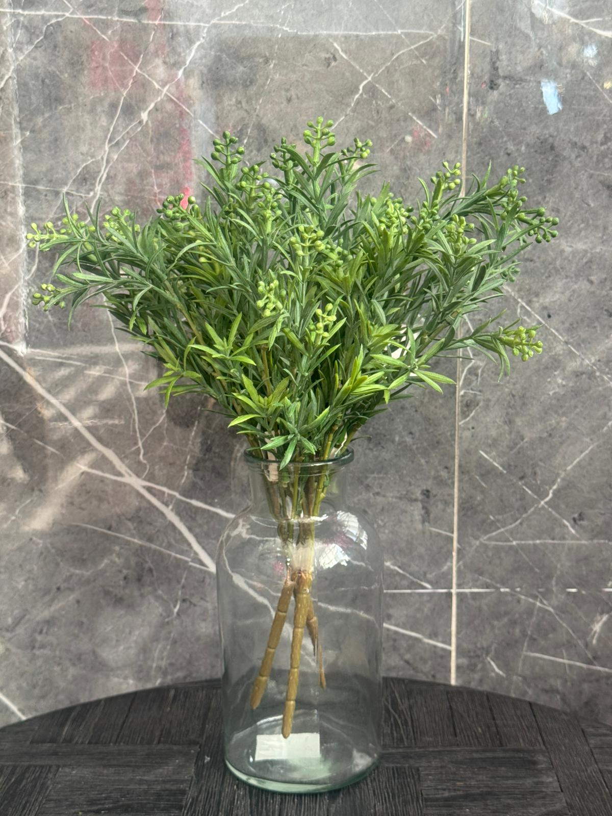 שיח ירק פלסטי 5* תפרחת ירוק 