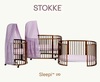 סטוקי סליפי (מיטה + עריסה) | Stokke® Sleepi ™  V3-כולל 2 מזרונים צבע אגוז צפי אספקה תחילת אוקטובר
