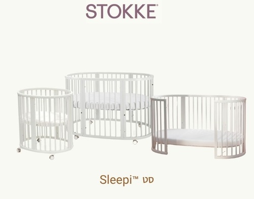 סטוקי סליפי (מיטה + עריסה) | Stokke® Sleepi ™  V3-כולל 2 מזרונים צבע לבן 