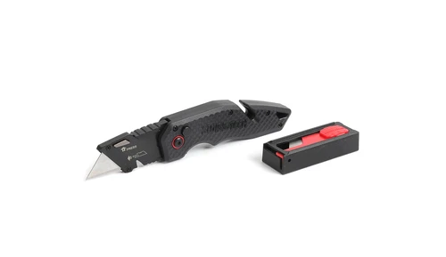 סכין בטיחות עם להב מתחלף עם 10 להבים נוספים - Swiss+Tech סוויס טק - ST015002