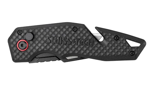 סכין בטיחות עם להב מתחלף עם 10 להבים נוספים - Swiss+Tech סוויס טק - ST015002