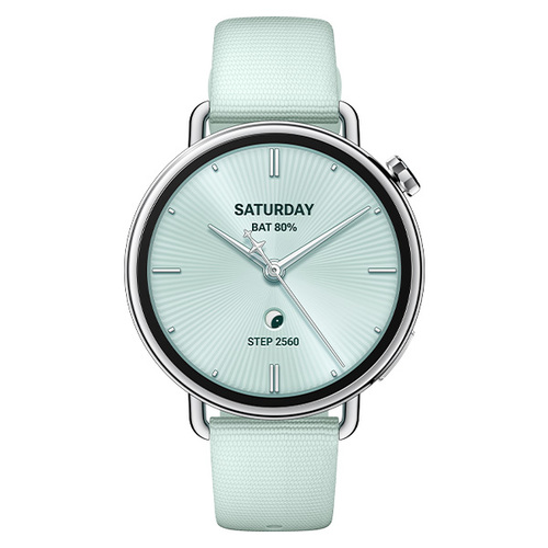 שעון ספורט נשי חכם שיאומי דגם Xiaomi Watch S4 41mm - רצועת גומי בצבע ירוק
