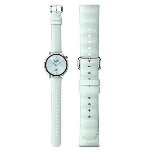 שעון ספורט נשי חכם שיאומי דגם Xiaomi Watch S4 41mm - רצועת גומי בצבע ירוק