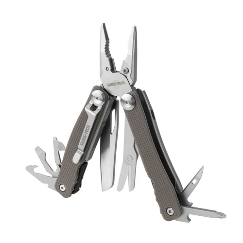 מולטיטול רב תכליתי 15-ב-1 עם קליפס לחגורה - Swiss+Tech סוויס טק - WILD