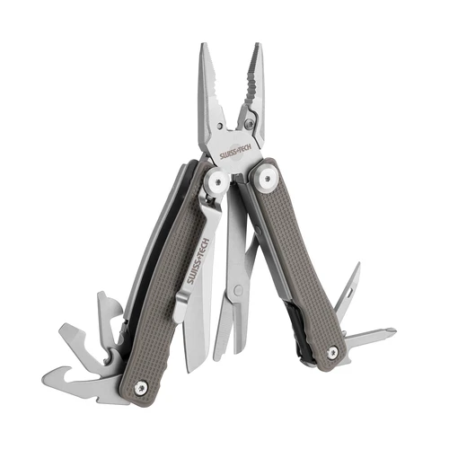 מולטיטול רב תכליתי 15-ב-1 עם קליפס לחגורה - Swiss+Tech סוויס טק - WILD