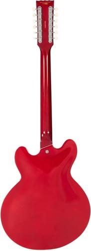 זוית נוספת Vintage VSA500 ReIssued Semi Acoustic Guitar ~ Cherry Red