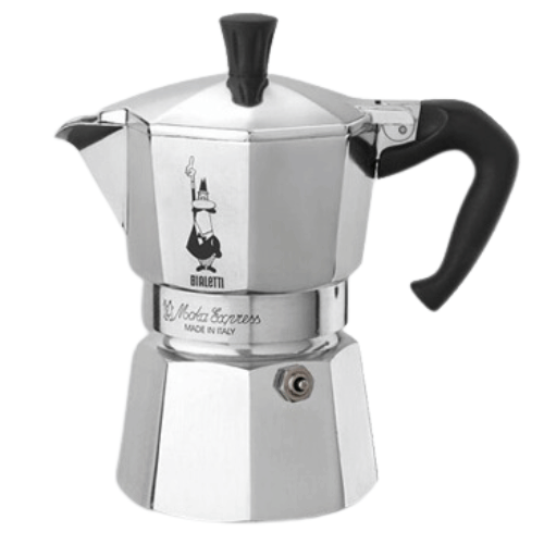 ‏מקינטה מוקה אקספרס לה מוקינה חצי כוס Bialetti Moka Express La Mokina ביאלטי