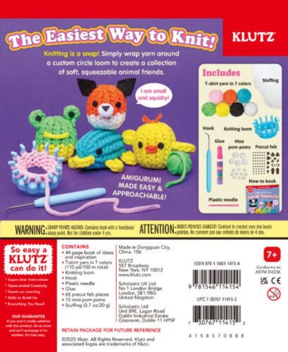 KLUTZ - סריגה עם נול - חיות קטנות
