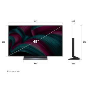 טלוויזיה LG OLED48C56LA 4K ‏48 ‏אינטש אל ג'י