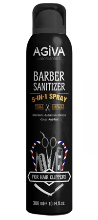 ספריי חיטוי 5 ב 1 300 מ"ל Agiva Barber Sanitizer 5 in 1 Spray (300ml)