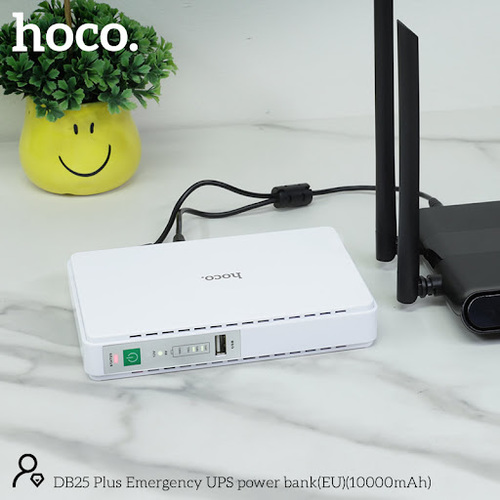 Hoco DB25 Plus – מאגר חשמל חירום 10000mAh לנתבים ומצלמות 