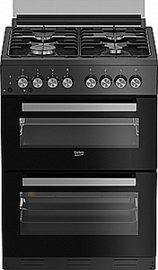 תנור משולב דו תאי מהדרין BEKO שחור 60 ס"מ -62120DB