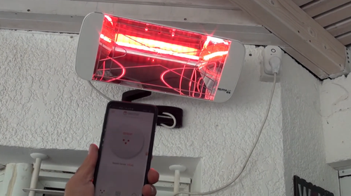שקע חכם WIFI למנורת חימום אינפרא אדום