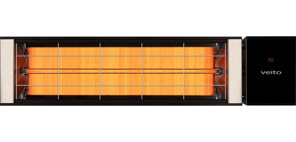 מנורת חימום אינפרא אדום קרבון Nevada 2500W
