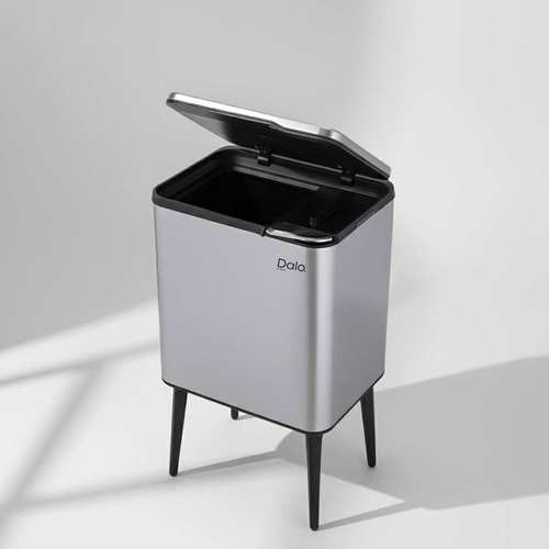 פח אשפה דיקורטיבי DALO 36 ליטר כסף Y.C.035904