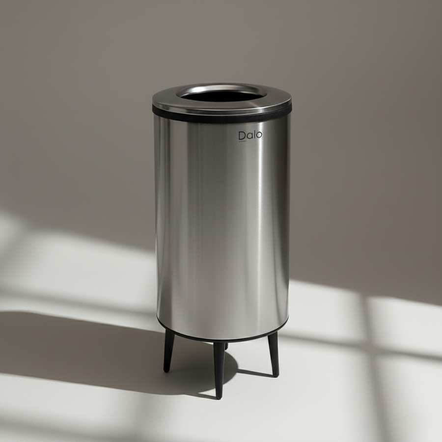 פח אשפה נירוסטה 40 ליטר עם 5 רגליות - Y.C.033696 