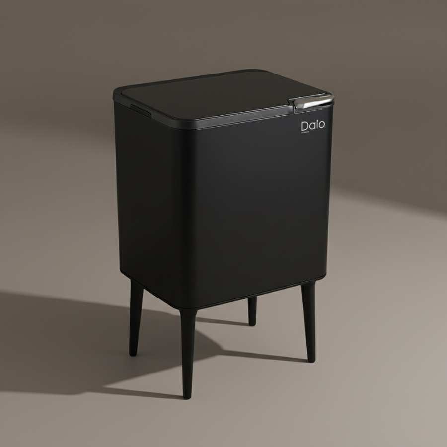 פח אשפה דיקורטיבי DALO 36 ליטר שחור Y.C.025479