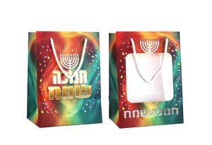 שקית נייר קשיחה עם חלון