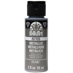 צבע אקריליק מטלי 59 מ"ל Pewter 99232 FolkArt
