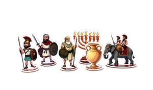 דמויות נייר סיפור חנוכה - 6 יחידות