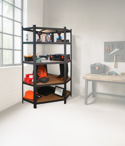 כוננית מודולרית פינתית 5 מדפים 180x90x120 ס''מ Smith