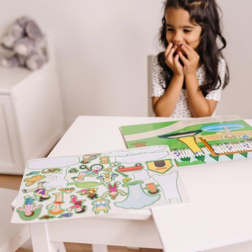 חוברת מדבקות 5 דפי יצירה ו 175 מדבקות רב פעמיות - עיצוב הבית