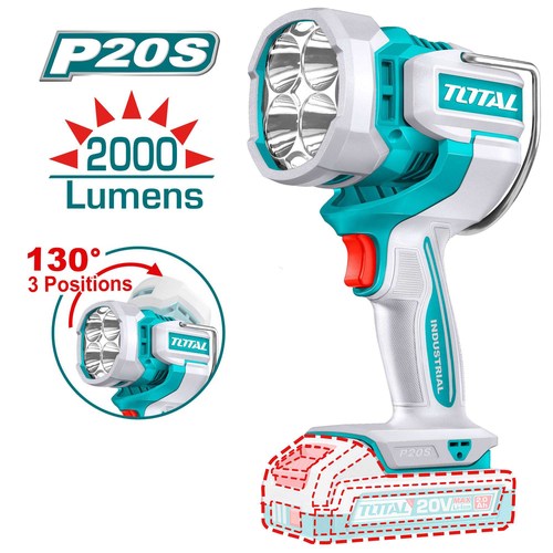 פנס עבודה חזק מקצועי נטען 20V גוף בלבד Total