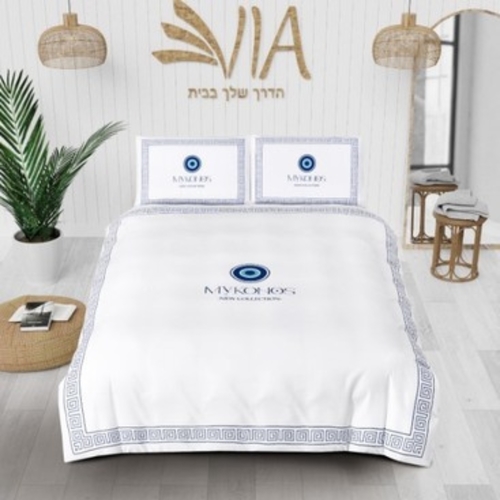 מערכת מצעים יוקרתית 100% סאטן אל קמט מידה 160/200 - דגם MYKONOS -009
