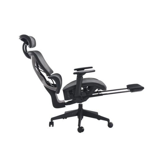 כיסא מנהלים ארגונומי בצבע שחור עם מסגרת אפור כהה דגם MWMS200 מבית MIRACASE