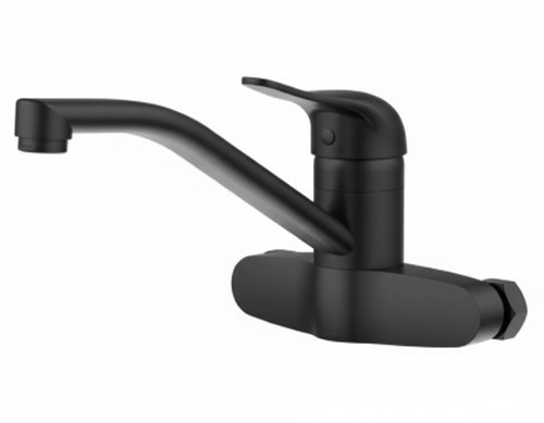 ברז קיר למטבח 2307BL שחור מט SIVANOFIR