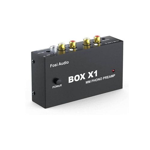 קדם-מגבר לפטיפון Fosi Audio BOX X1-MM עם יציאת אוזניות 3.5 מ