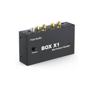 קדם-מגבר לפטיפון Fosi Audio BOX X1-MM עם יציאת אוזניות 3.5 מ"מ AUX