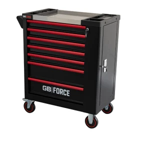 עגלת כלים מצוידת 7 מגירות + דלת צד 268 כלים GB-FORCE FC25807