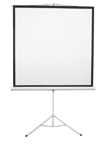 מסך גלילה מכני למקרן 2.00x2.00m + חצובה דגם ESDB112 מבית LUMI