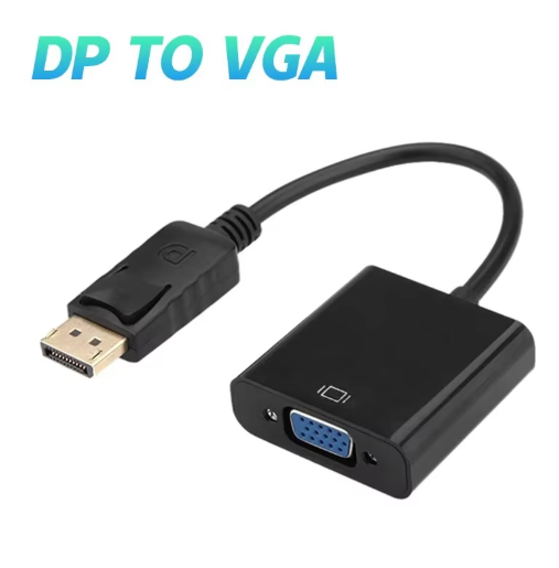 מתאם ממיר DisplayPort זכר  ל-VGA  נקבה כבל למקרן טלוויזיה מחשב נייד מחשב נייד