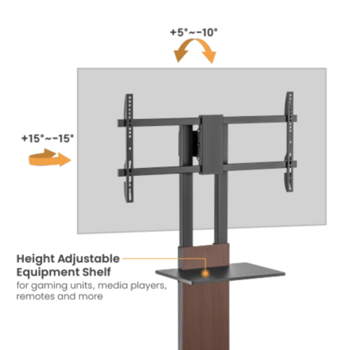 עגלה ניידת עבור מסכים 45'-90' FS46-48T-01-NT LUMI