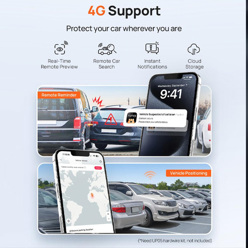  מצלמת רכב חכמה דו-כיוונית 70mai Dash Cam A510-1 