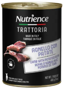 נוטריאנס כבש ותפו"א שימורי פטה לכלבים 400 גרם - Lamb with Potatoes Pate 