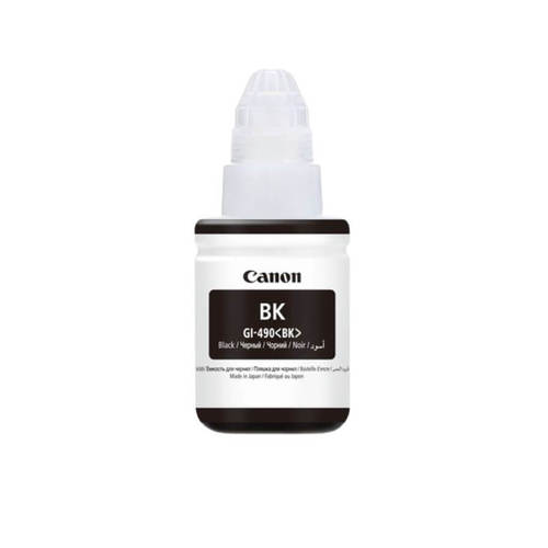 מילוי דיו מקורי קנון CANON GI-490 שחור