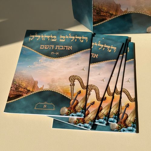 תהילים מחולק דגם נבל  - ענק
