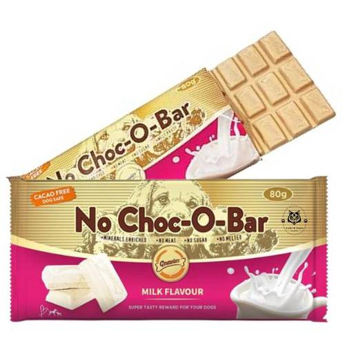 חטיף לכלב שוקולד לבן בטעם חלב No Choc-O-Bar