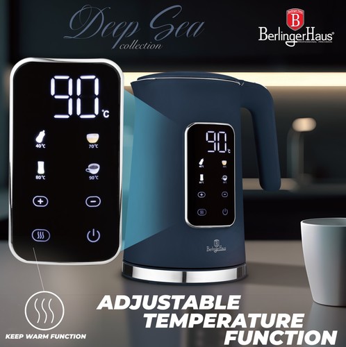 קומקום דיגיטלי חשמלי 1.7 ליטר Berlinger Haus Deep Sea BH9767